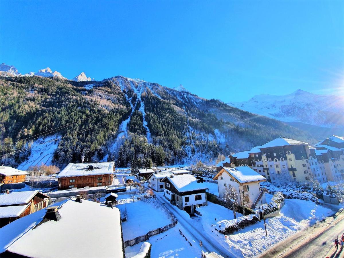 Grand Studio Aiguille Du Midi Et Vue Mont Blanc Chamonix Eksteriør bilde